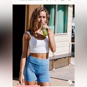 Free people movement white crop top. Small brand new